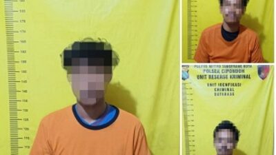 Polsek Cipondoh Ringkus Tiga Pelaku Pencurian Tembaga Berkat Rekaman CCTV