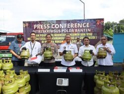 Polda Banten Bongkar Kecurangan Pengisian LPG Subsidi, Negara Rugi Rp3,3 Miliar